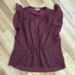 Joie short sleeve blouse small